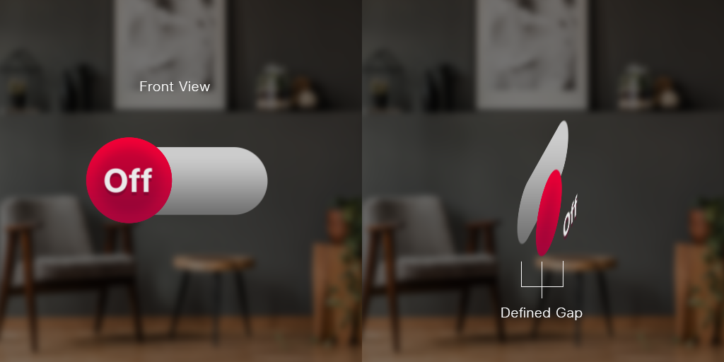 Defined Gap Toggle